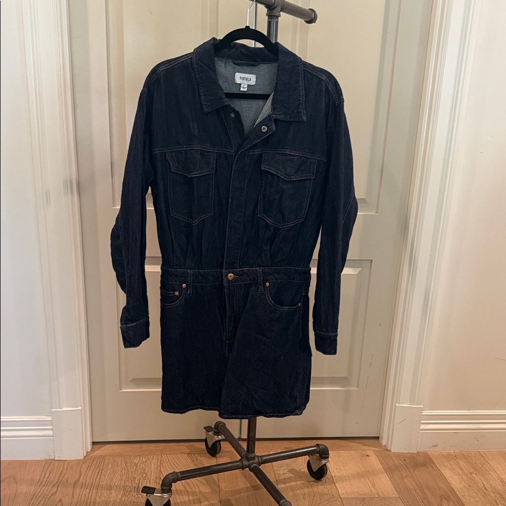 Pistola Dark Blue Long Sleeve Dress